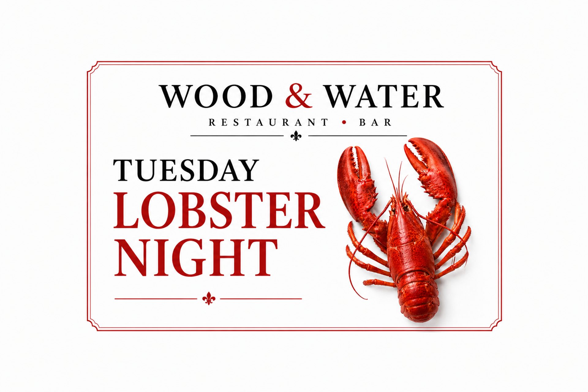 Tuesday Lobster night